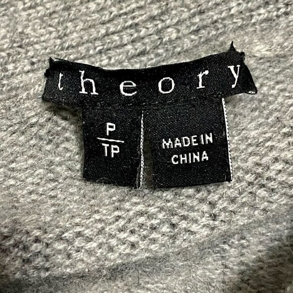 Theory Analiese Gray Open Front Cashmere Cardigan, Size P/XS - Picture 5 of 6